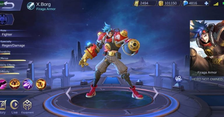 New Hero In Mobile Legends - X Borg !